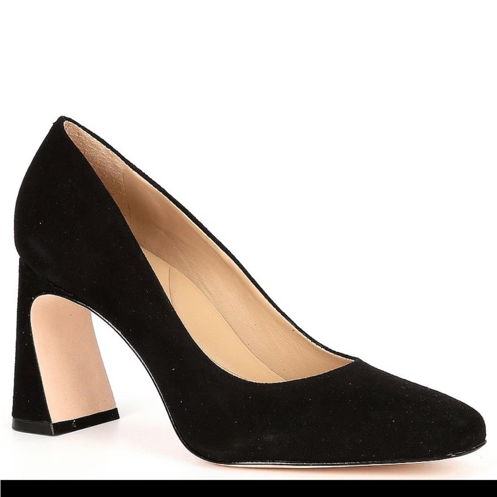 Antonio Melani Black Suede Heel Pumps